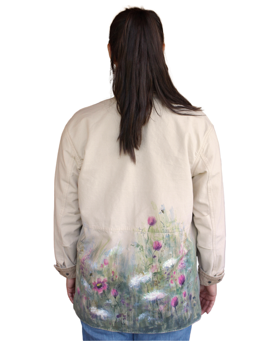 The Tennessee Meadow Field Jacket - Hand-Painted Wearable Art