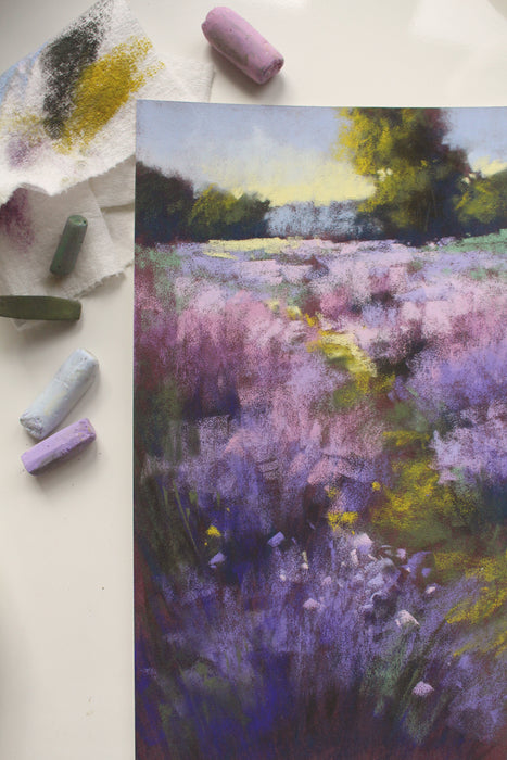 Petite Lavender Painting - No 7.