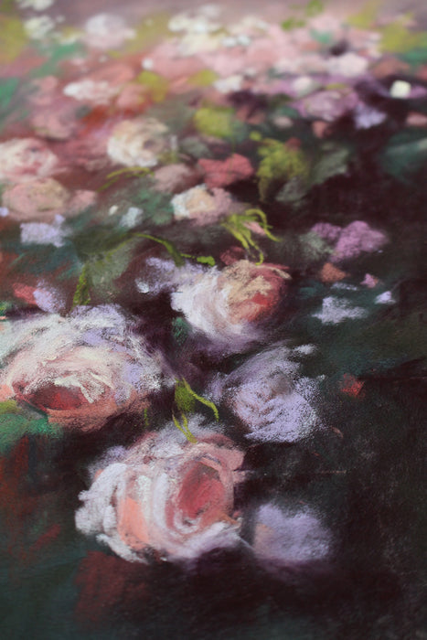 Pink Roses at Golden Hour | Fine Art Giclée Print