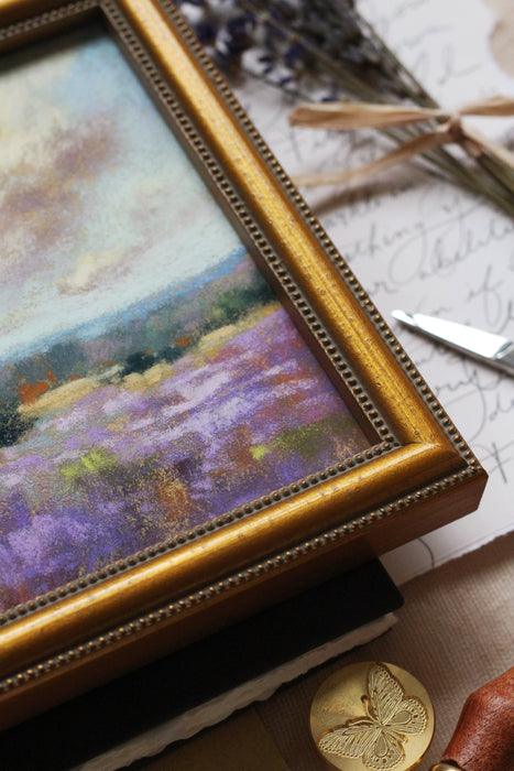 Petite Framed Lavender Painting - No 1.