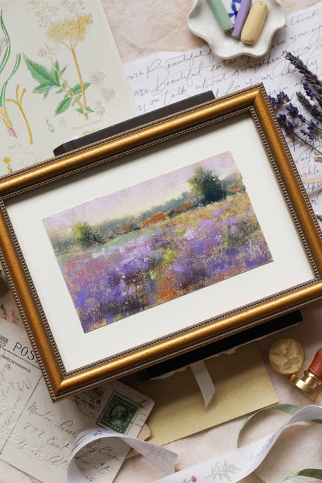 Petite Framed Lavender Painting - No 2.