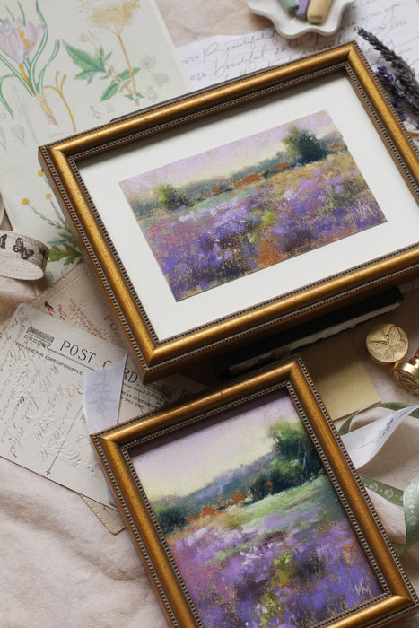 Petite Framed Lavender Painting - No 2.