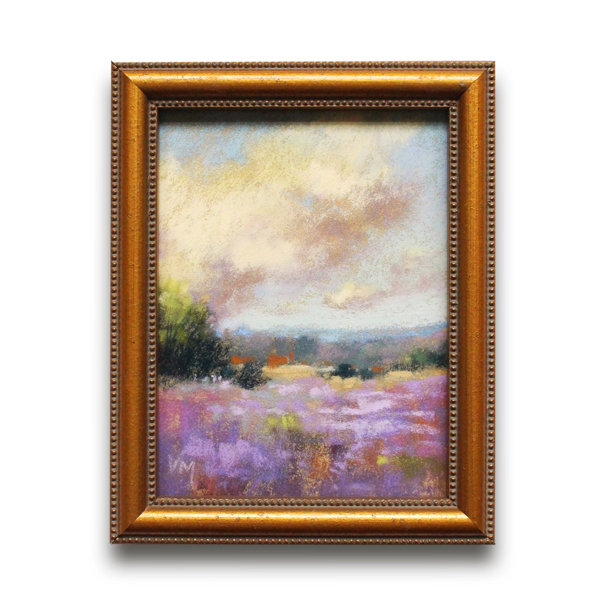 Petite Framed Lavender Painting - No 1.