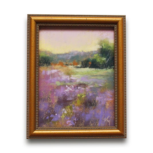 Petite Framed Lavender Painting - No 3.