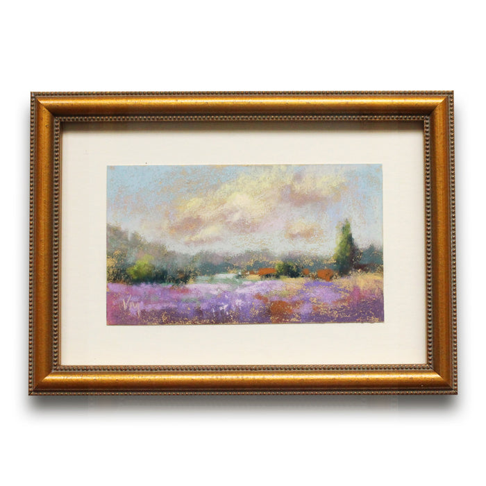 Petite Framed Lavender Painting - No 4.