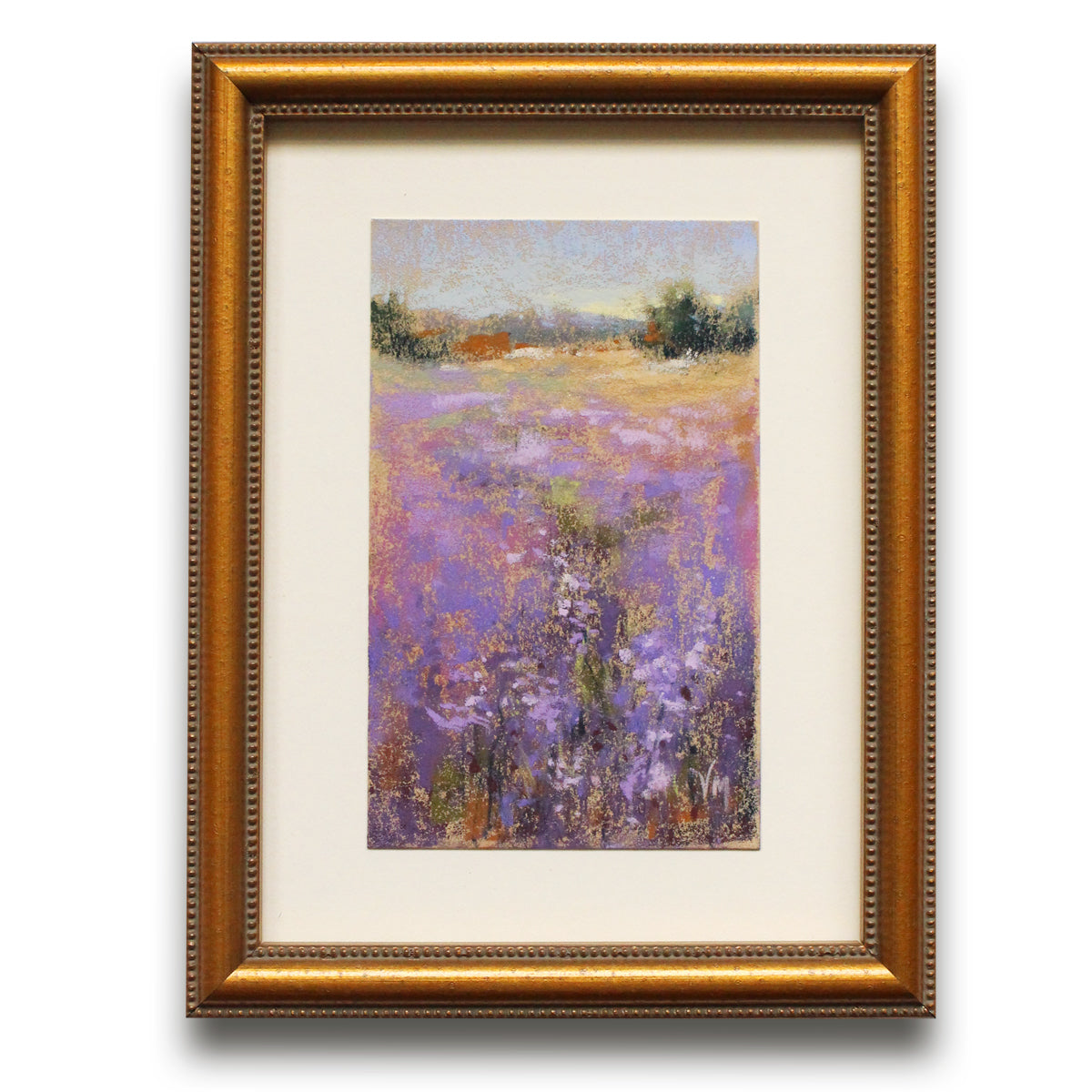 Petite Framed Lavender Painting - No 6.